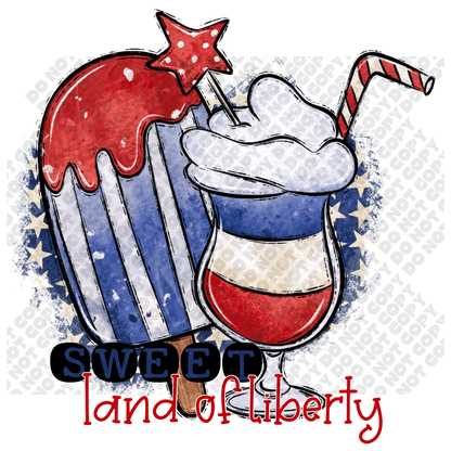 Sweet Land of Liberty Fourth of July (4th of July) DTF Transfer