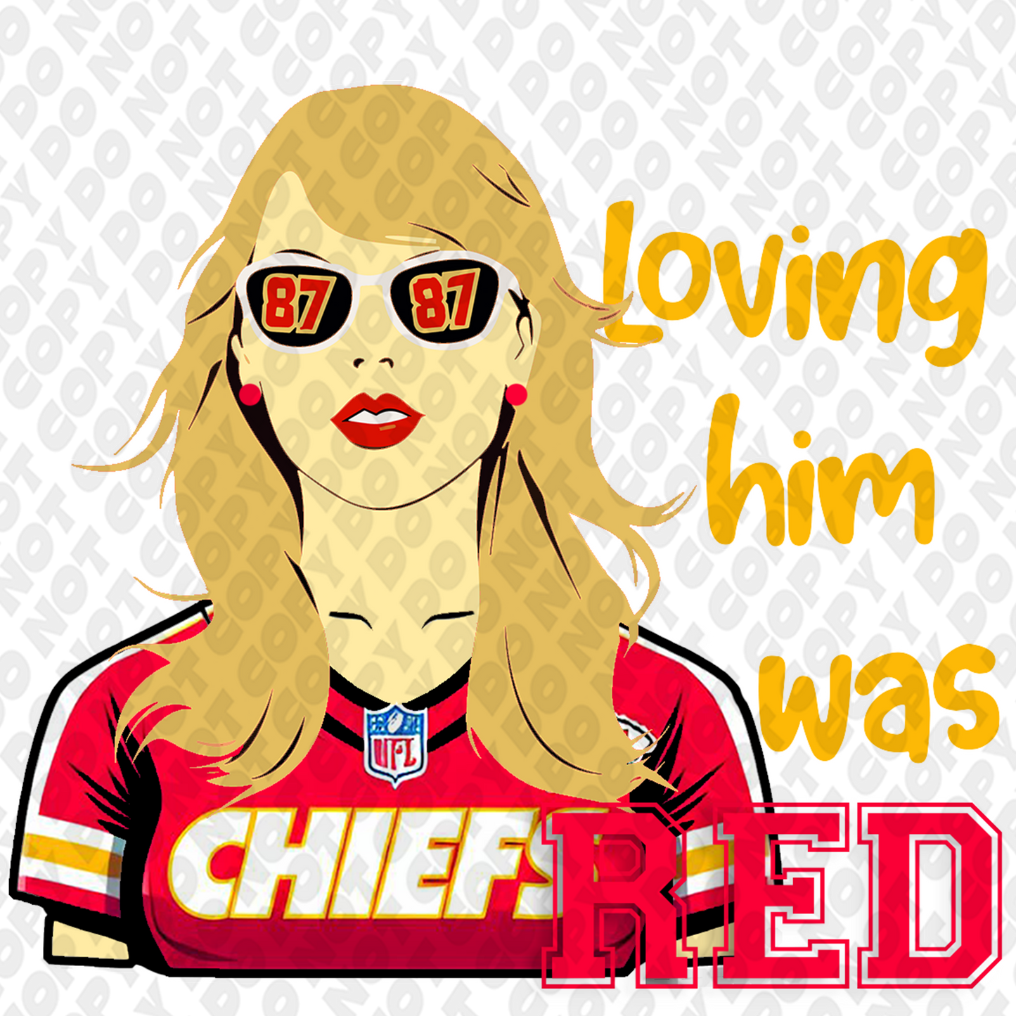 Taylor Swift Chiefs DTF Transfer