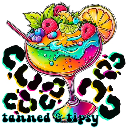 Tanned and Tipsy DTF Transfer