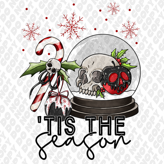 Tis The Season Death Skeleton DTF Transfer