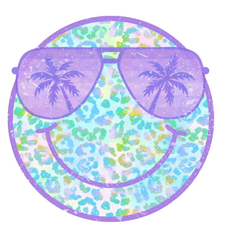 Tropical Smiley 2 DTF Transfer