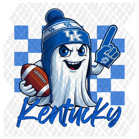 UK Kentucky Football Ghost DTF Transfer