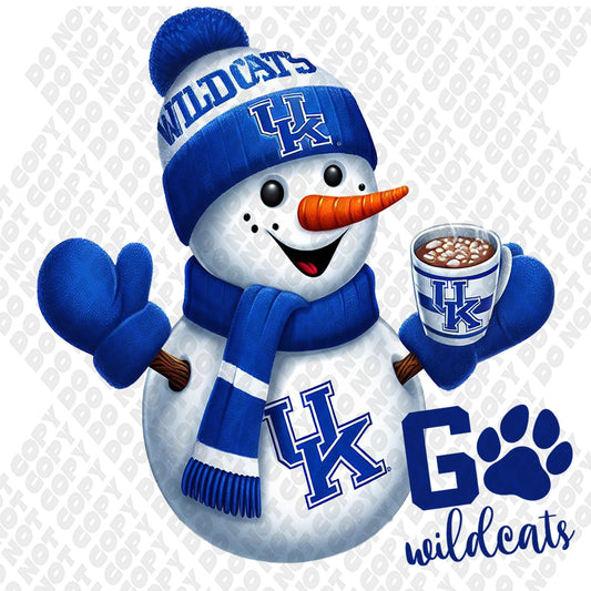 Kentucky Wildcats Snowman Transfer