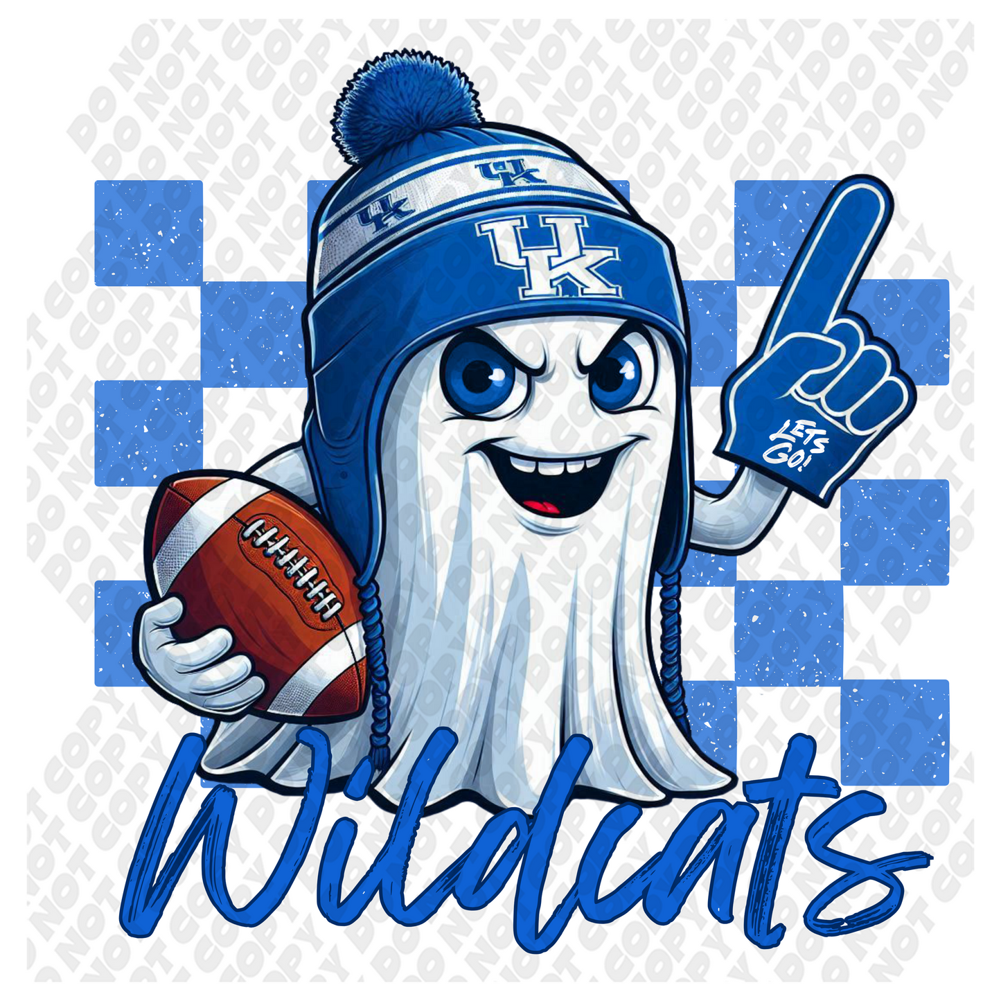 UK Wildcats Football Ghost Kentucky DTF Transfer