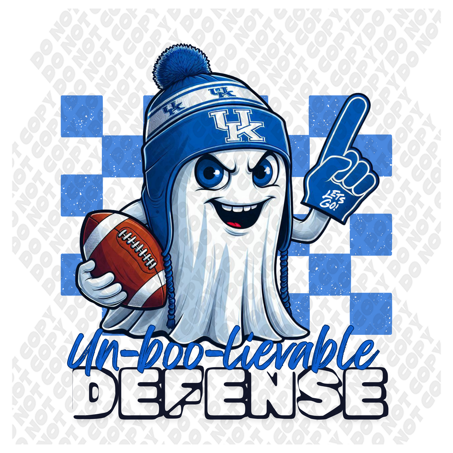 Unboo-lievable Defense Kentucky UK Ghost DTF Transfer