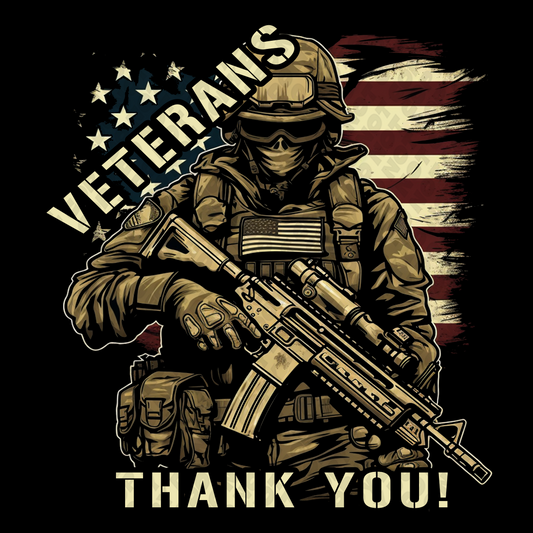 Thank You Veterans DTF Transfer