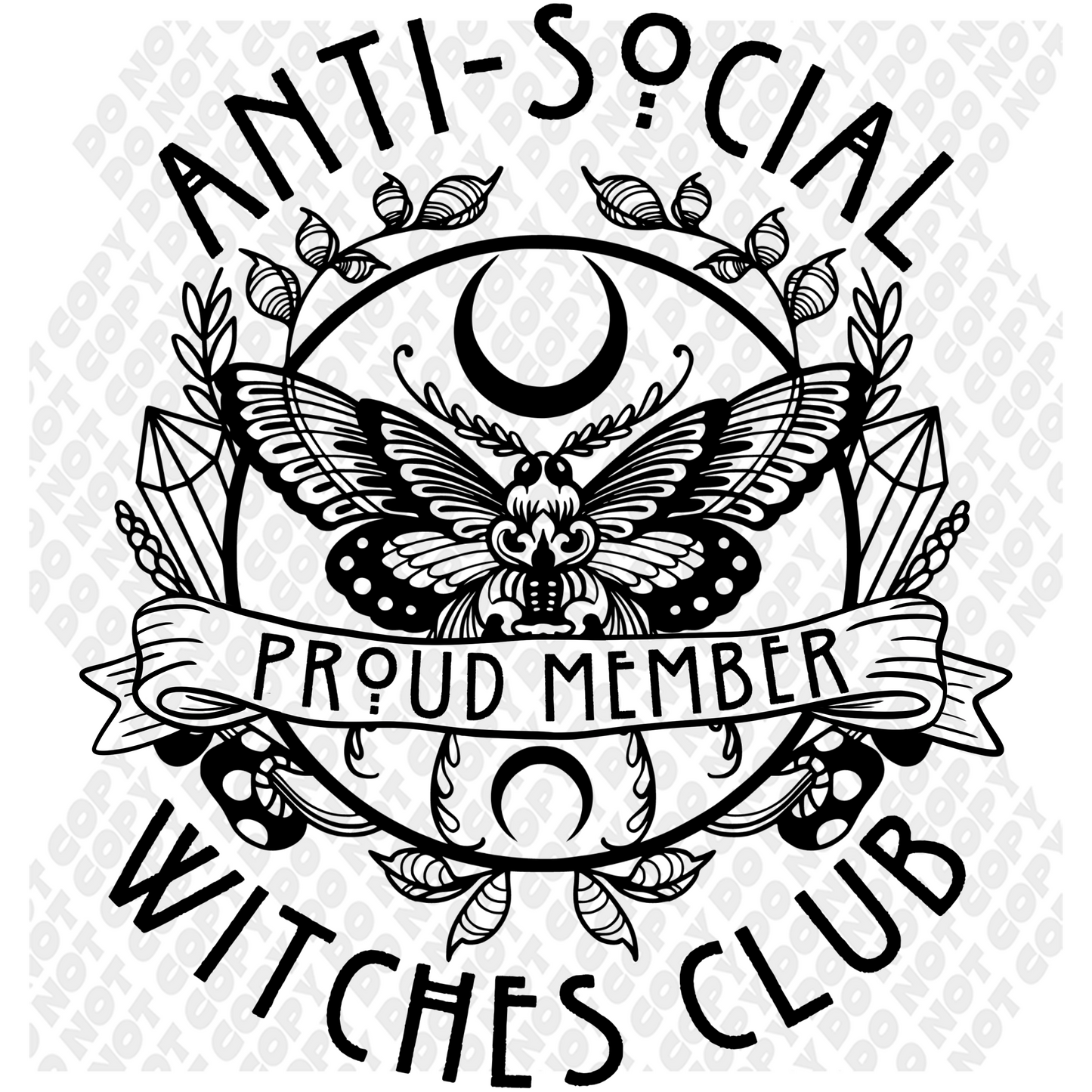 Anti-Social Witches Club DTF Transfer