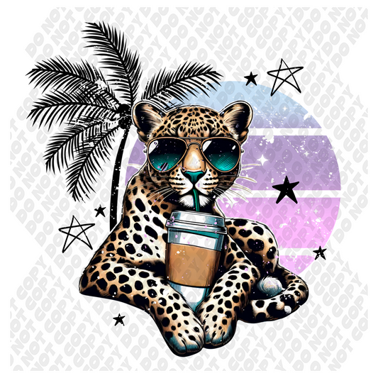 Leopard Coffee Palmtree