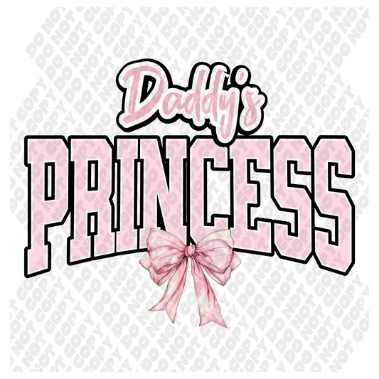 Daddys Princess Pink Bow DTF Transfer