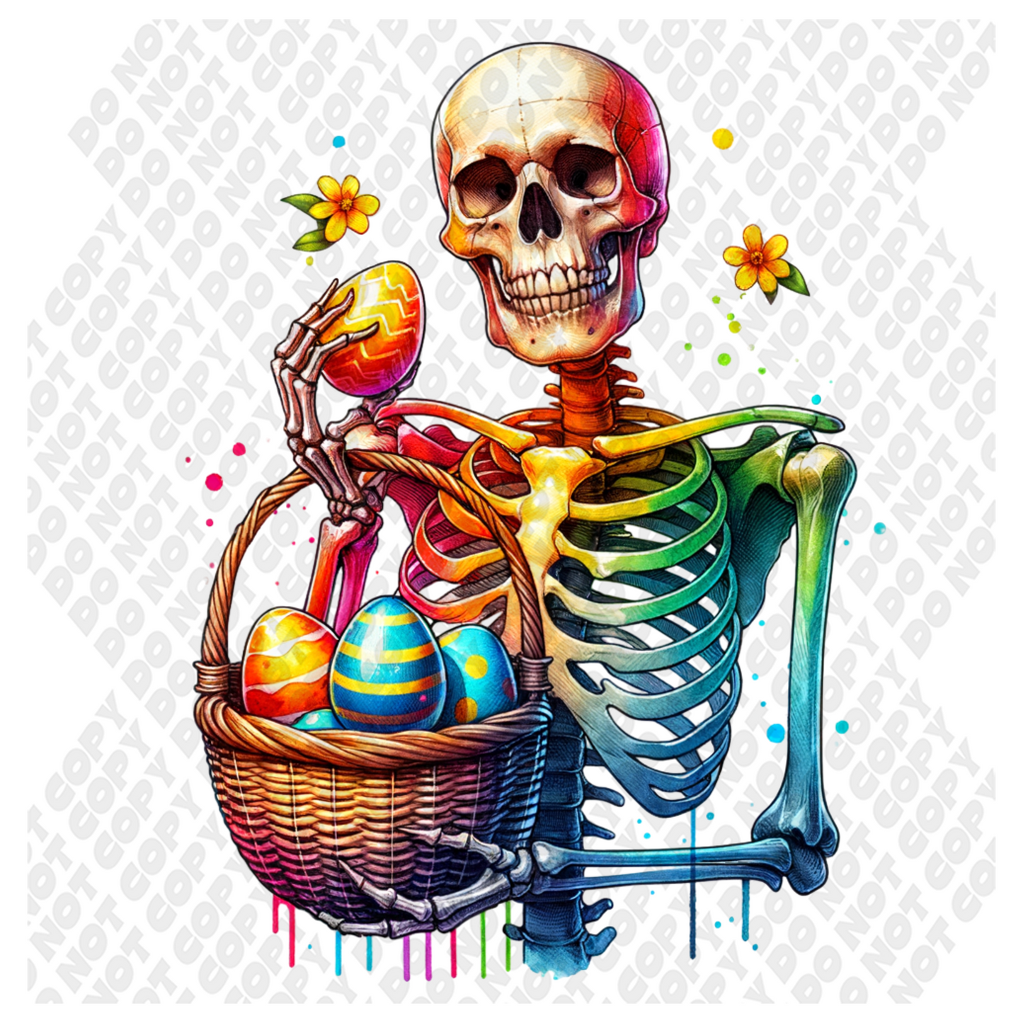 Easter Skelelton DTF Transfer