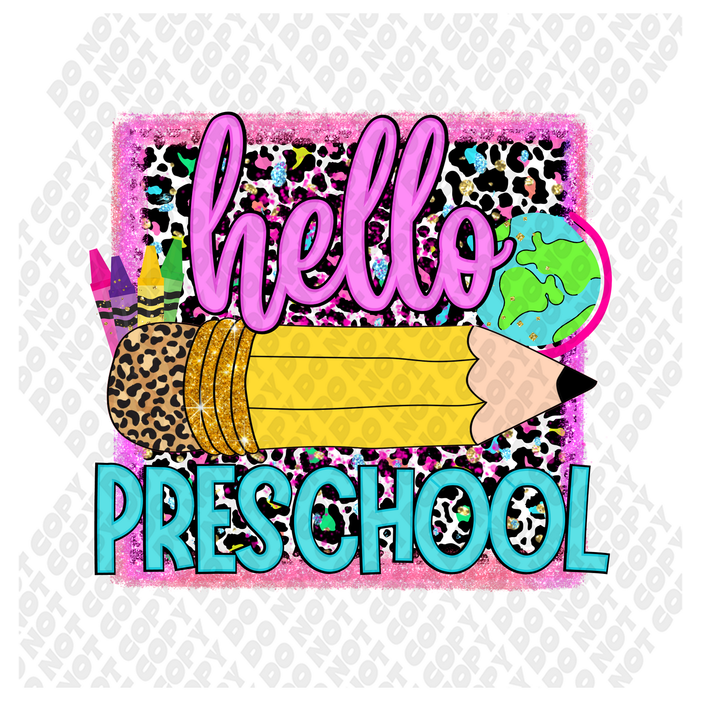 Hello Preschool DTF Transfer