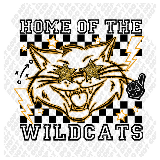 Home Of The Wildcats Neon Yellow