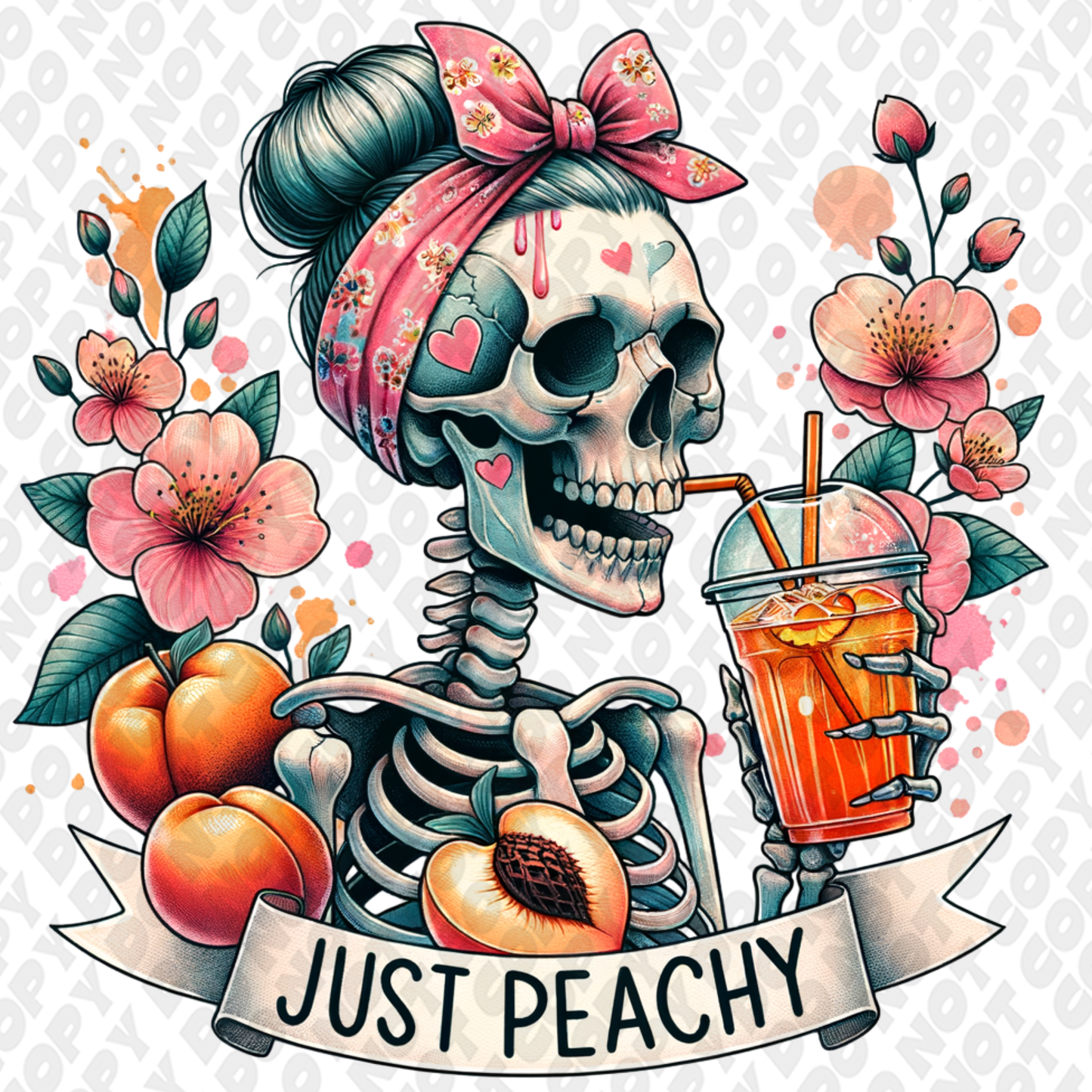 Just peachy skeleton