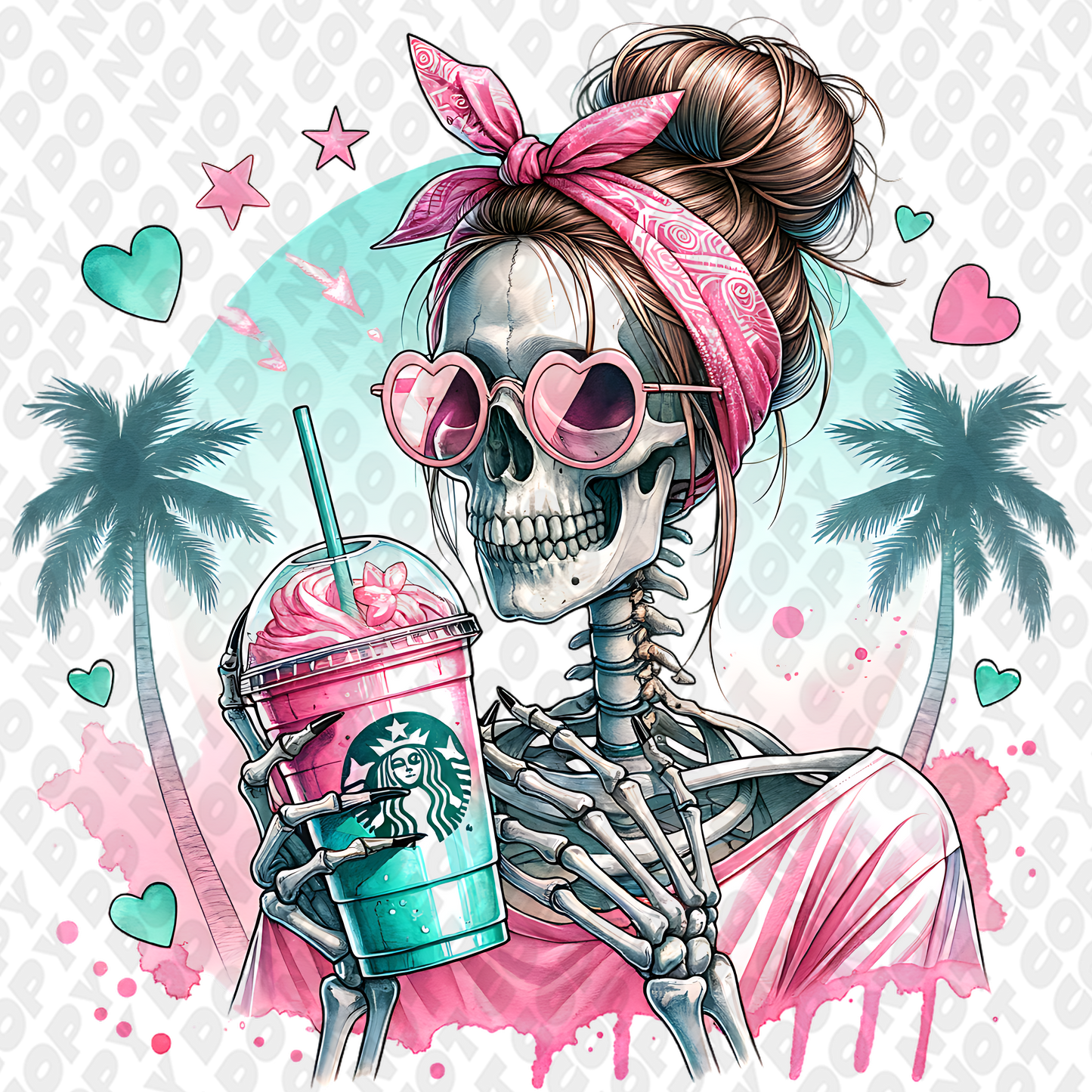 Skeleton rainbow paradise