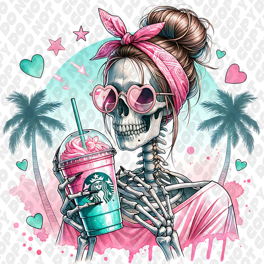 Skeleton rainbow paradise