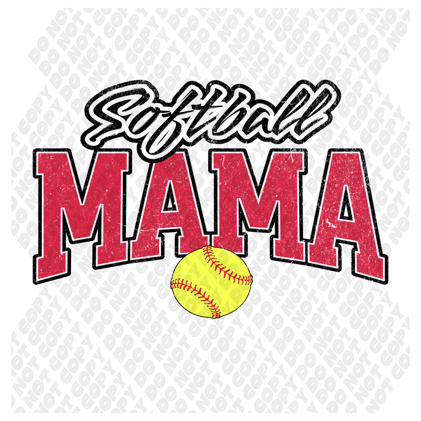 Softball Mama DTF Transfer