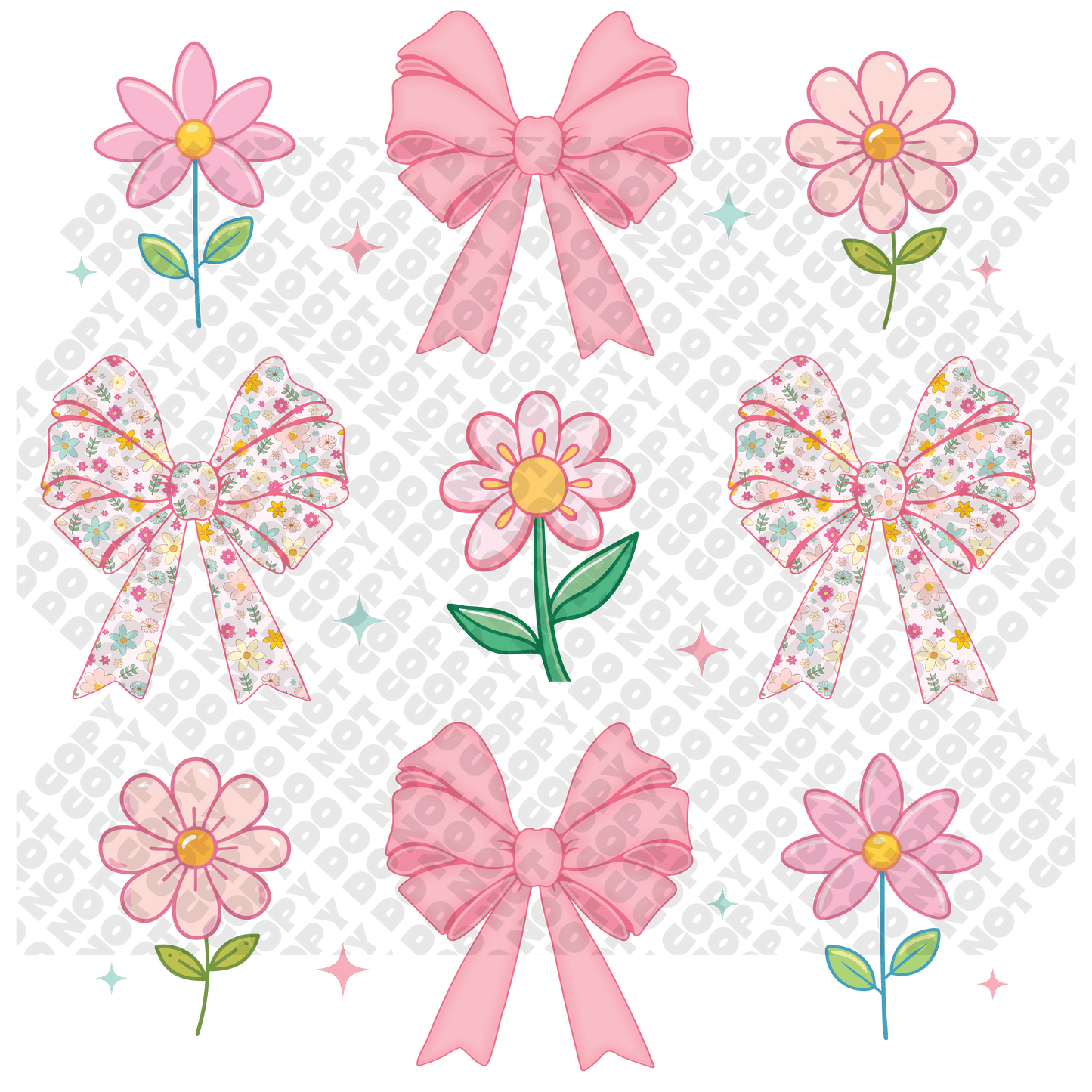 Spring Coquette Bow DTF Transfer